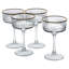 260ml Gold Rim Champagne Coupe Glasses Cocktail Wine Martini Glassware Barware-2061898041