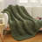 Chunky Knit Blanket Throw 50"×60" Knitted Throw Blankets for Couch Bed Fluffy Soft Blanket with Jumbo Chenille Yarn Thick 100% Handmade-114394768