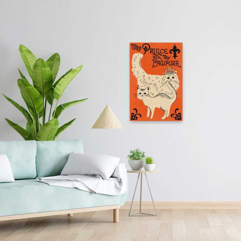 Art contemporain, art contemporain pour chat, H 24 po x l 16 po