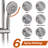 Wall Mounted Shower In Brushed Nickel With 6 Inch Rain Head And Handheld, Adjustable Water Flow Creating A Calming Environment-121245141