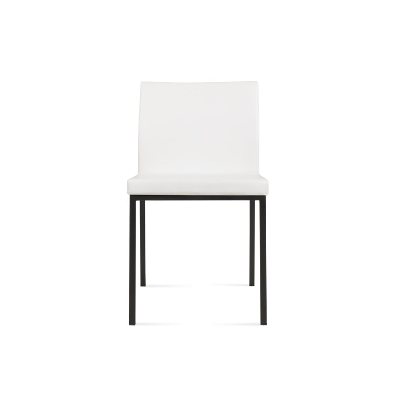 Chaise d'appoint en métal Aria, Noir, ppm blanc