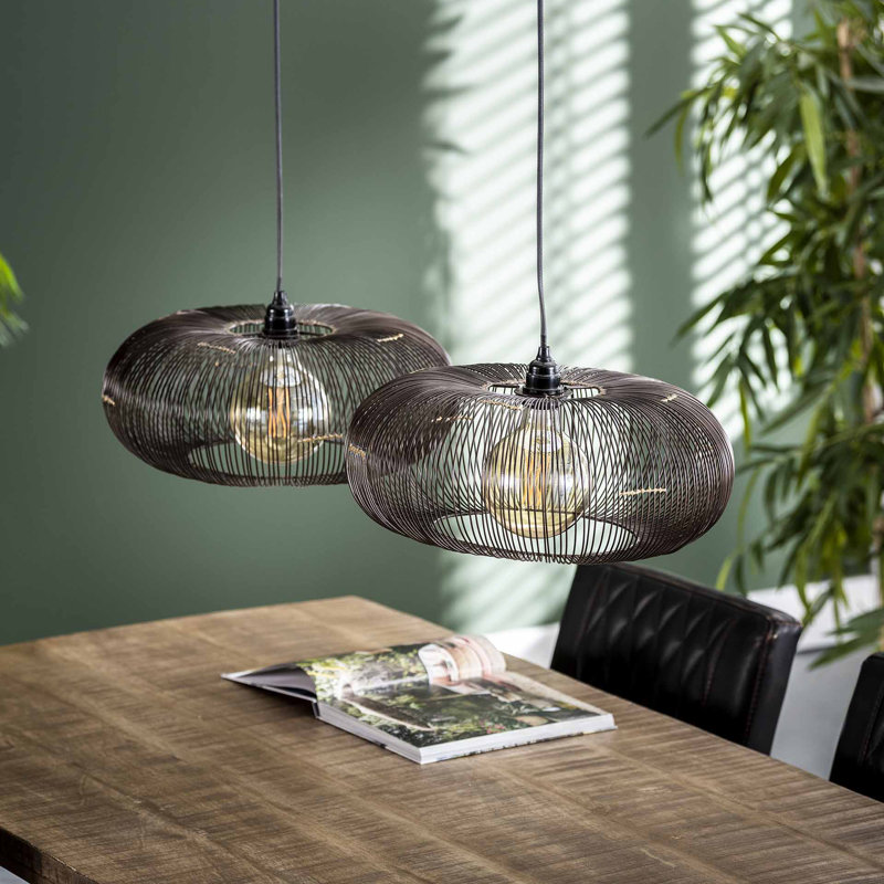 McLarty 2 - Light Black Geometric Pendant