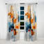 Rideau abstrait occultant coloré Mid Century Retro Reflections III - Mid-Century-107823904