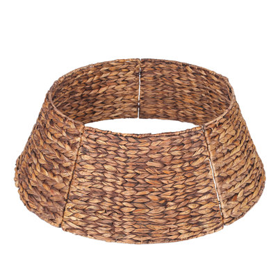 Collier pour arbre de Noël en osier 24 po YANGQIHome, brun délavé
