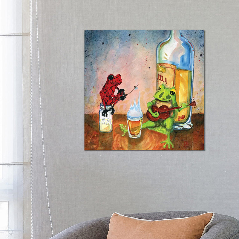 The Barbeque by Barton DeGraaf - Wrapped Canvas Print, 66.04 cm H x 66.04 cm W x 1.91 cm D
