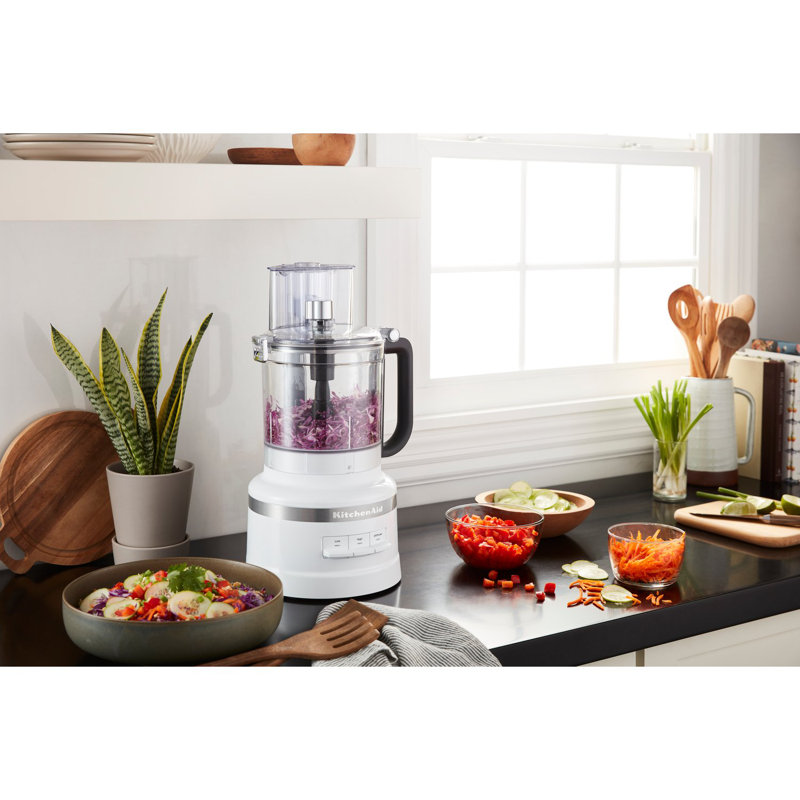 Robot culinaire 13 tasses avec bol KitchenAid, Blanc