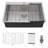 33'' L Single Bowl Stainless Steel Kitchen Sink