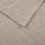 Ensembles de draps et de draps en flanelle de coton très confortable, rayures beiges pour une utilisation toutes saisons