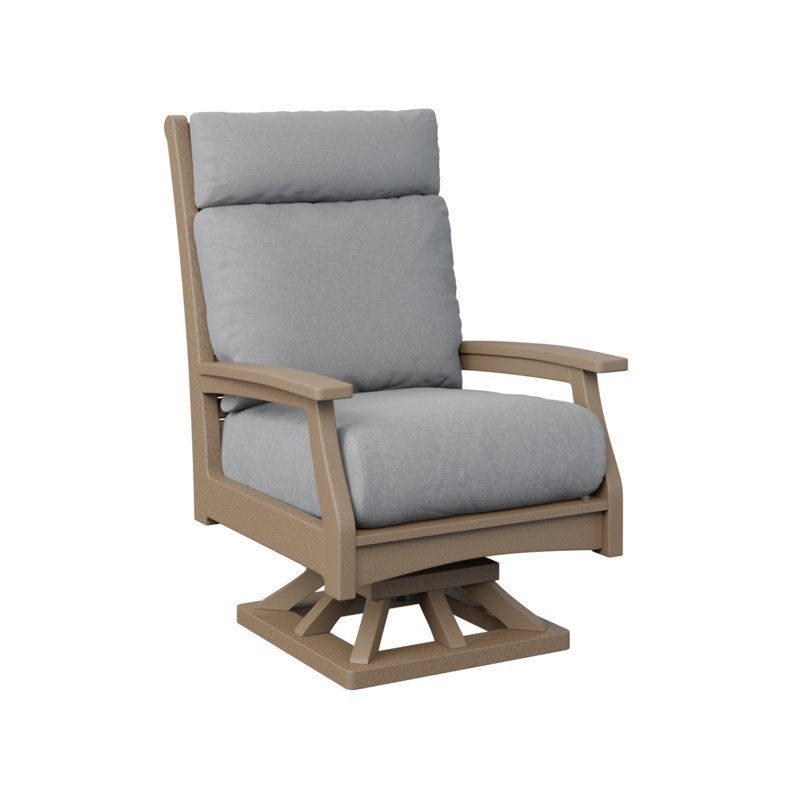 Classic Terrace Outdoor Rocker Chair, Cultivate Stone, Light Gray