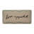 Stoneware Rectangular Platter With Wax Relief “Bon Appétit” Design
