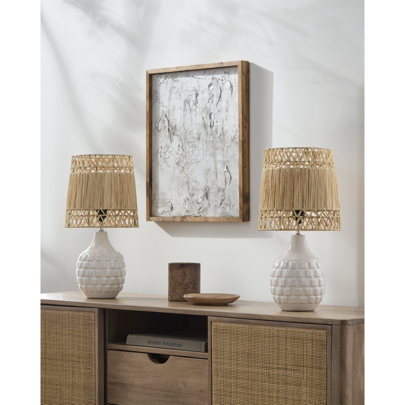 Lampe de table Cantalupo, Blanc