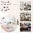 63" Dining Table,Kitchen Table With Metal Base-1571093889