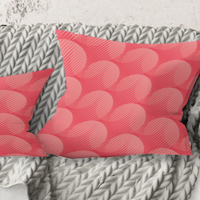 Coussin Coral, 18 po x 18 po