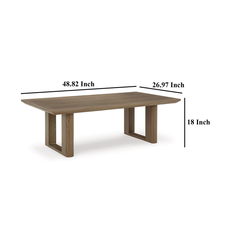 Table de salle à manger Ezekio, H 18 po x L 83,98 po x l 41,93 po