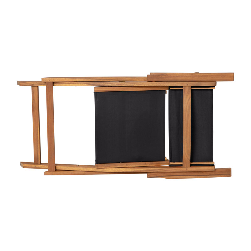 Chaise de patio pliante en acacia Zane