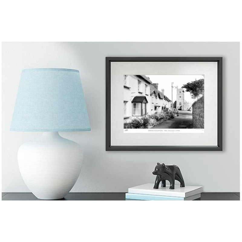 Drewsteignton, The Village C1950 - Single Picture Frame Print, 45cm H x 60cm W x 2.3cm D