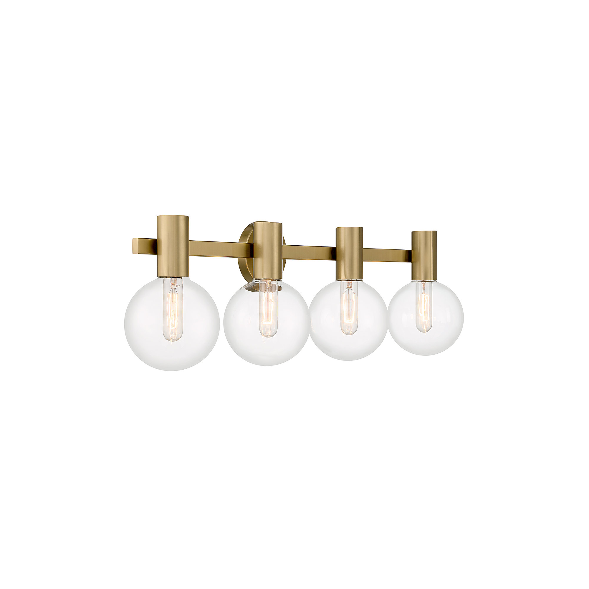 Ryenne 4 - Light Vanity Light, 10" H x 34" W x 34" D, 4 Lights, Gold