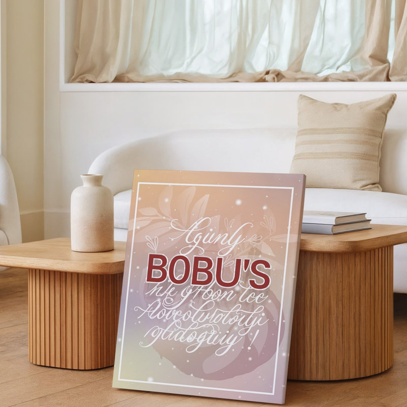 Toile, création d'une scène visuelle sereine et inspirante avec un art mural doux, fond de couleur pastel avec de doux dégradés de pêche, art mural sur toile