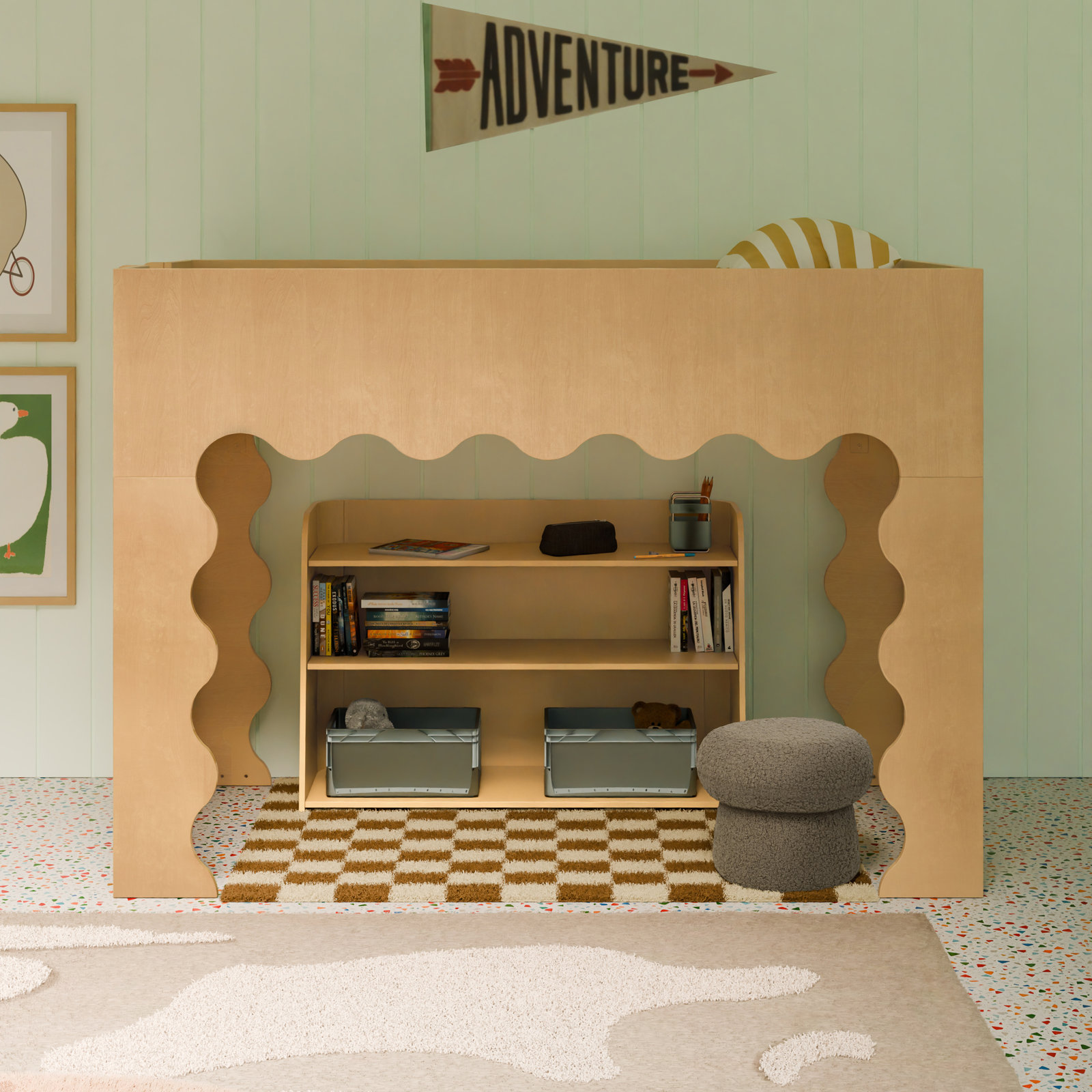 Melo Montessori-Inspired Bookcase, Honey