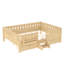 Grand avec tablettes et tiroirs de rangement intégrés, conception d'escalier de sécurité et rails de sécurité de haute qualité, naturel clair-816821095-816821096
