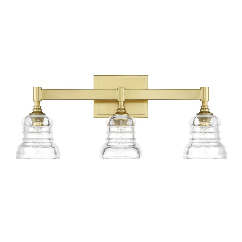 Ensemble de meuble-lavabo 3 lumières Joines, Doré