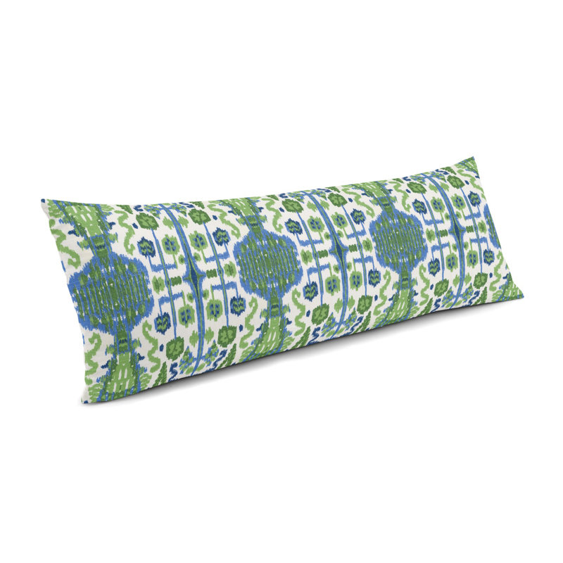 IkatBelieveIt Ikat Cotton Blend Throw Pillow, 14" x 36"