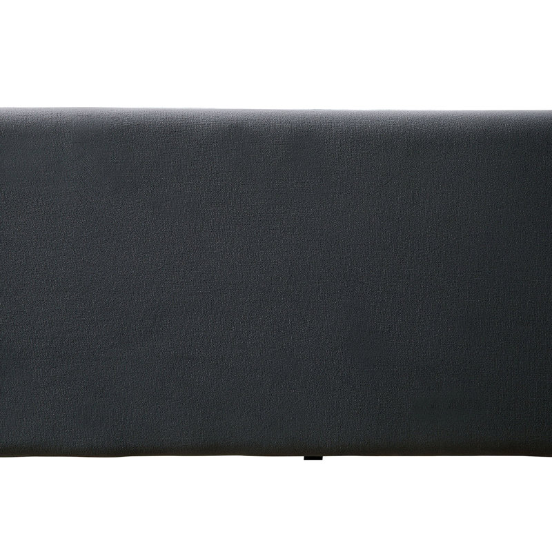 Daybed With Trundle In Gray Transitional Aesthetic, Padded Flannelette Upholstery Button , Nailhead Trim Design, Slat Kit Supplied Of Atmosphere, - Offered