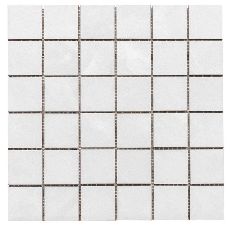 12" x 12" Porcelain Grid Wall & Floor Tile, White