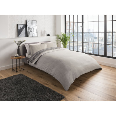 Crestmoor Cotton Blend Striped Duvet Cover with Pillowcases