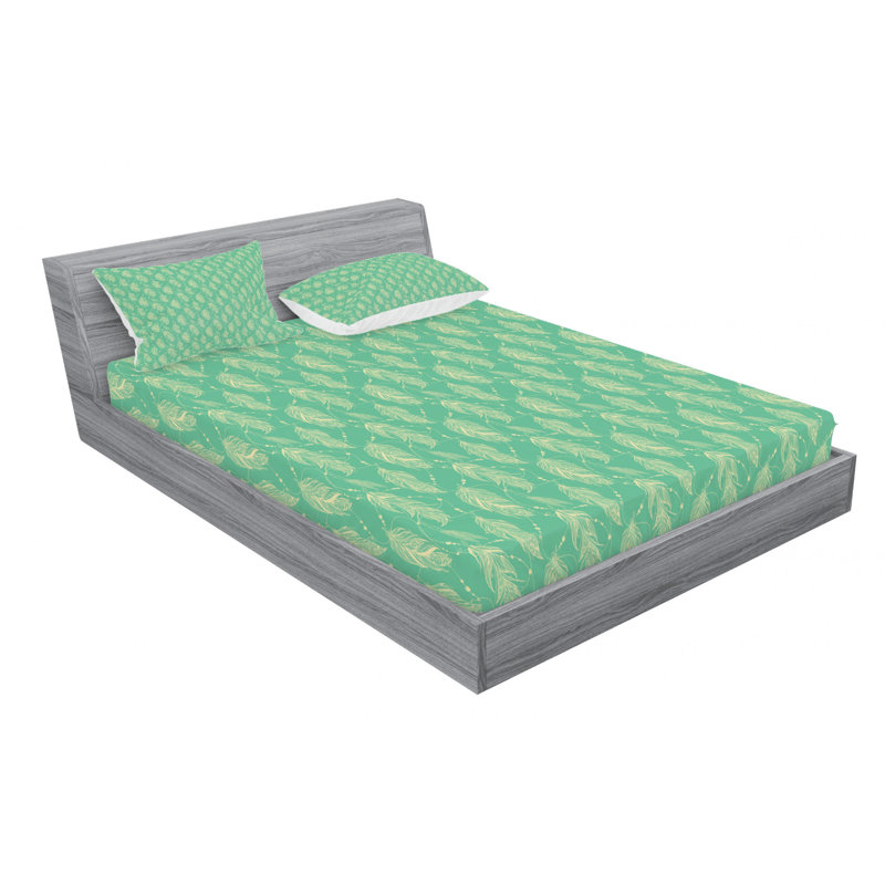 Microfiber Sheet Set, Queen Sheet Set with Fitted Sheet