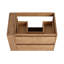 Meuble-lavabo mural 30 po, 2 tiroirs à fermeture douce, rangement latéral ouvert avec tablette réglable 