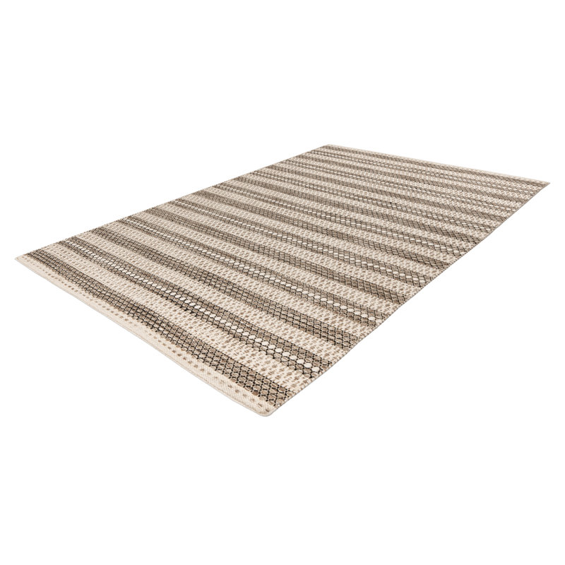 Iota Uni Hand Woven Area Rug, Rectangular 200 x 290cm, Taupe