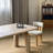 Modern simple solid wood rectangular table-1999128893