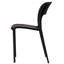 Modern Outdoor Plastic Dining Chair with Open Curved Back-1822000730