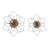 Boho Plants & Flowers Wall Decor on Metal