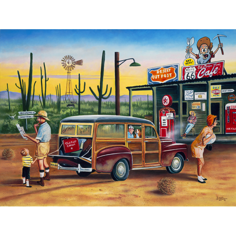 «Are We There pourtant» par Robert Andrea, reproduction d'art sur toile tendue, H 24 po x l 30 po x P 1 po