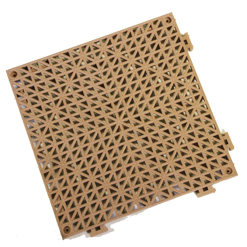 Carreaux de plancher de garage 12" x 12" coussin, Beige