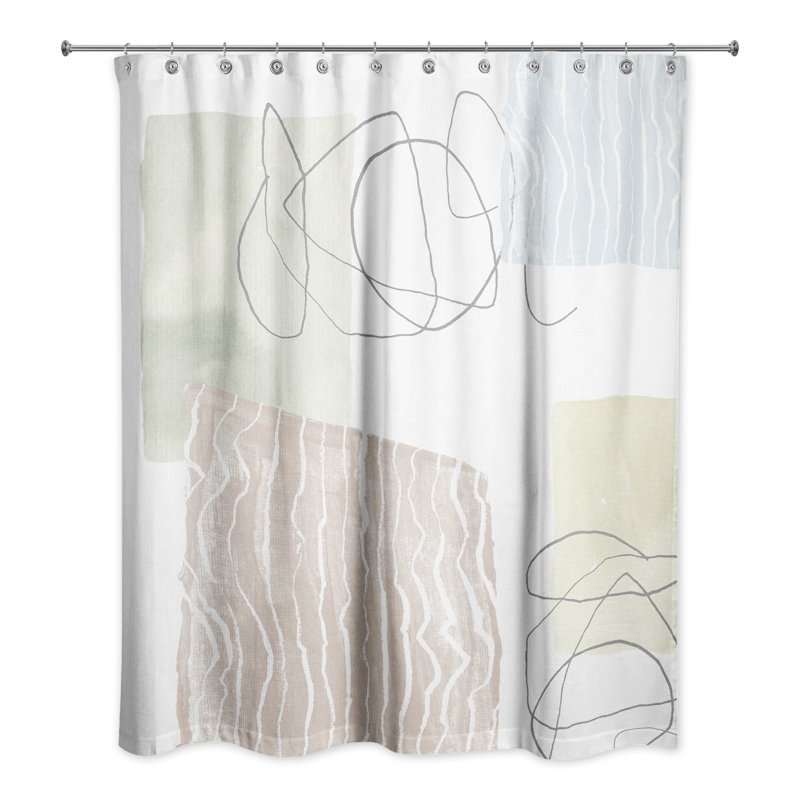Jaideep Abstract Shower Curtain