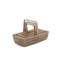 3 Piece Wicker Garden Trug Basket Set