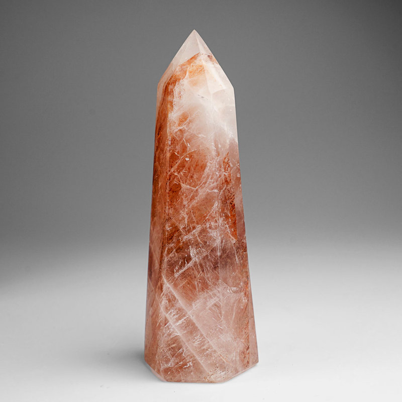 Genuine Polished Strawberry Quartz Point (.9 Lbs)