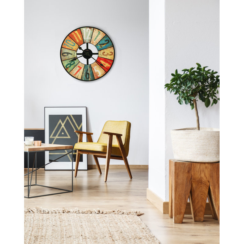 Grange Hall Wood Analog Wall Clock