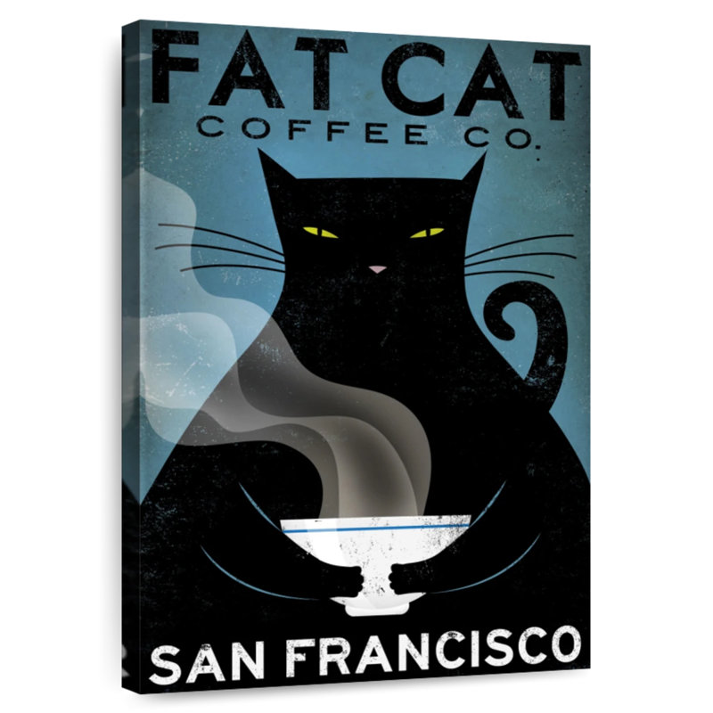 Brampt Cat Coffee, 12" H x 8" W