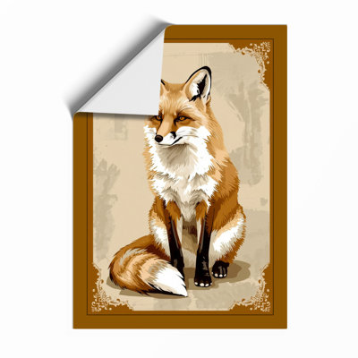 Dignified Fox Boho - Framed Print