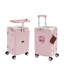 Valise de transport 22 pouces, valise de transport multifonctionnelle pour PC avec siège réglable, porte-gobelet à poignée et verrou TSA-133202560