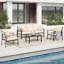 5 - Person Garden Lounge Set with Cushions-1916670298