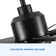 72'' Indoor Smart Black Ceiling Fan With Led Light And App Remote Control