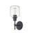 Asheville 1 - Light Matte Black Steel Armed Sconce