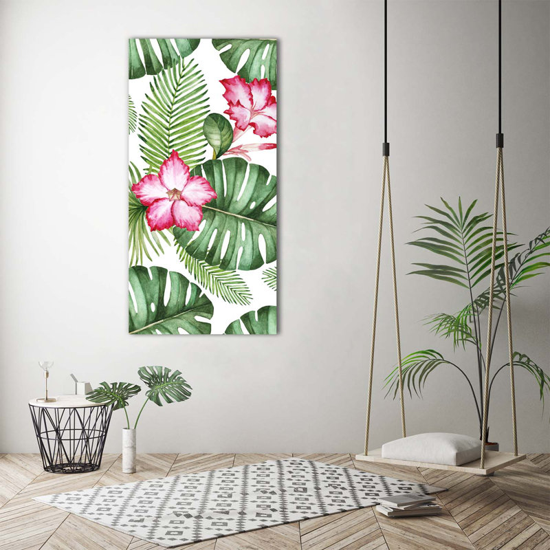 Pink Orchid - Wrapped Canvas Print, 140cm H x 70cm W