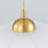 1-light Dimmable Milk Glass Single Pendant