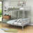 Alexza Kids Full XL Over Queen Metal Bunk Bed with Ladder-1404734520